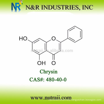 Alta pureza 5 7-Dihidroxiflavona 99% HPLC 480-40-0 Chrysin en polvo